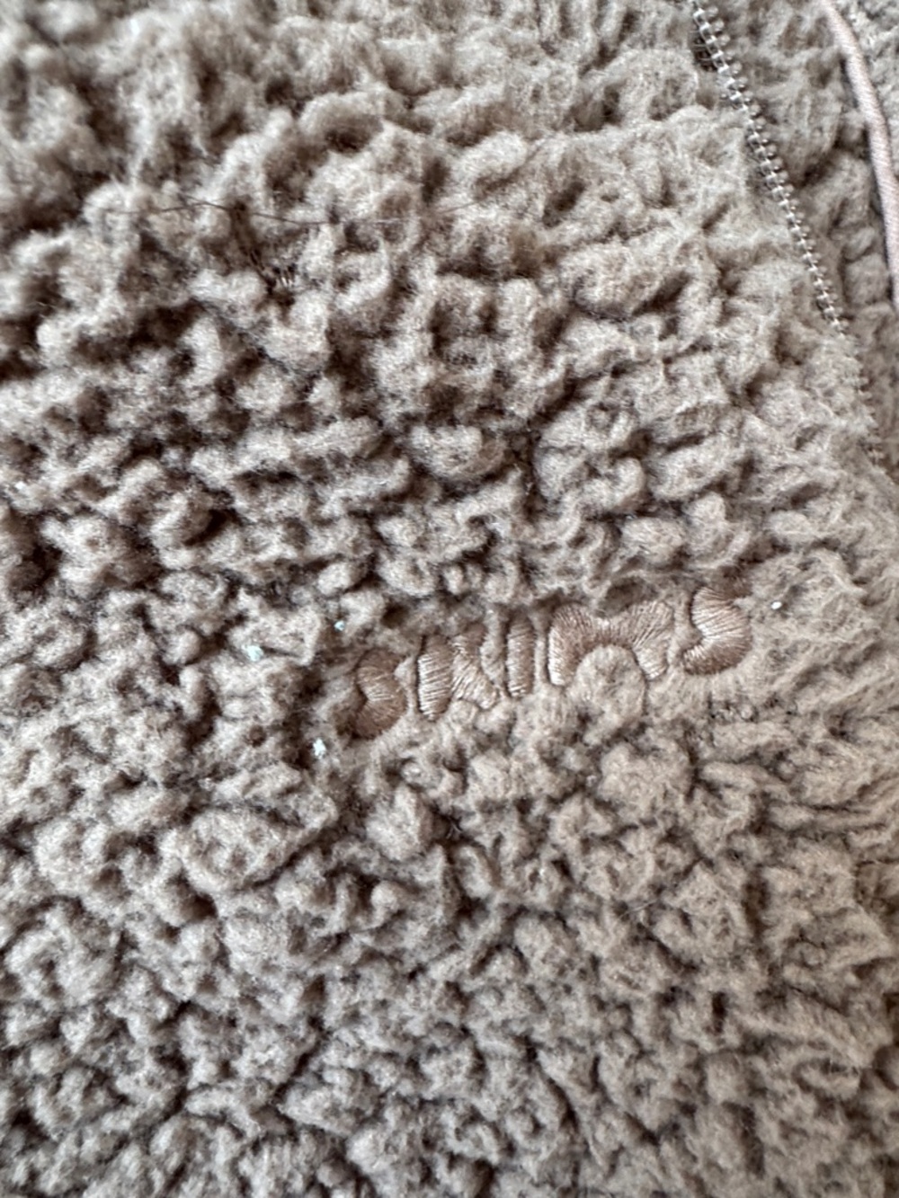 SKIMS Cozy Sherpa Sweatpants in Light Taupe - Picture 3 of 6